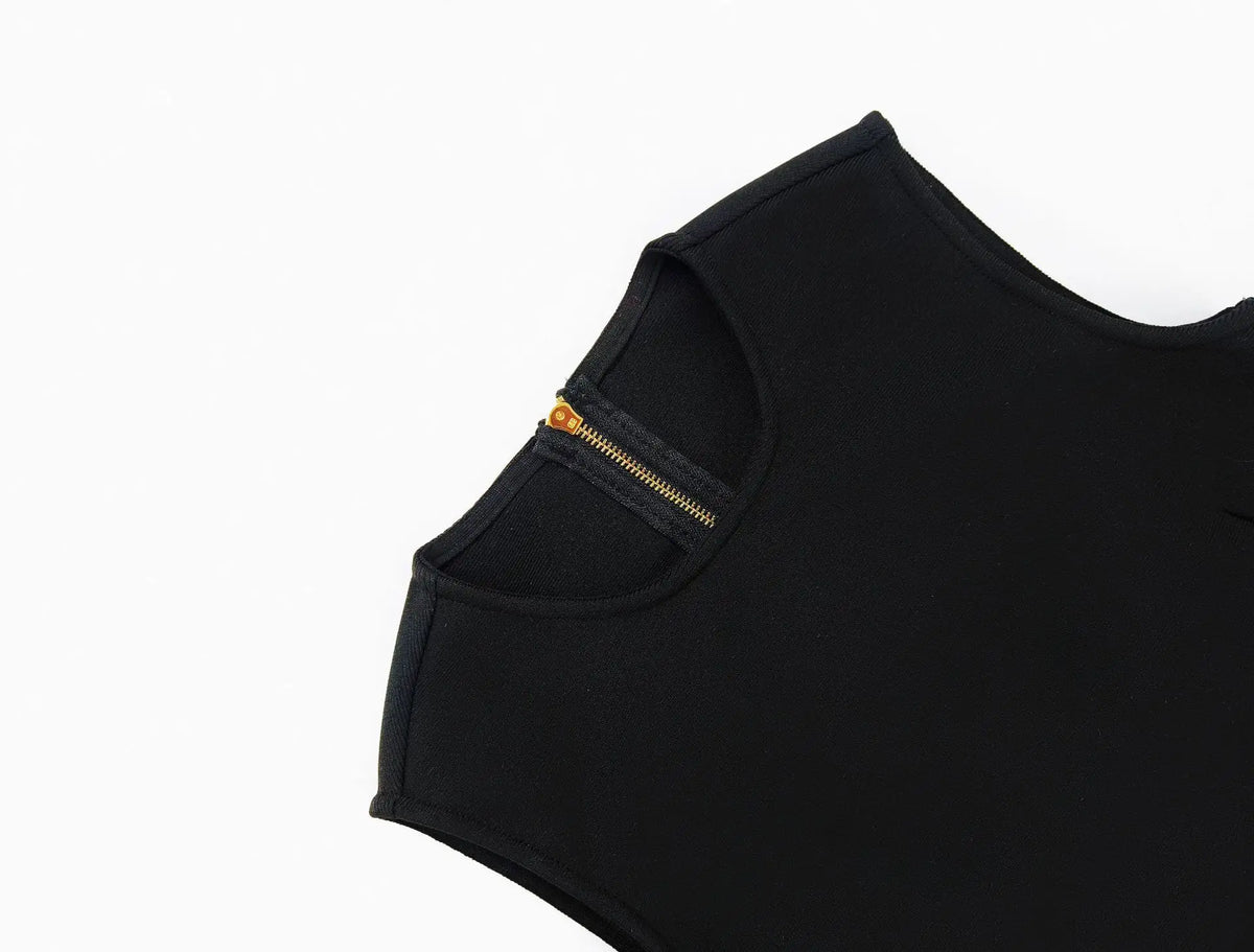 Sexy Hollow Out Diamonds Mini Dress Sleeveless Backless Solid Short Bandage Dresses Luxury Cocktail Evening Club Party Outfit