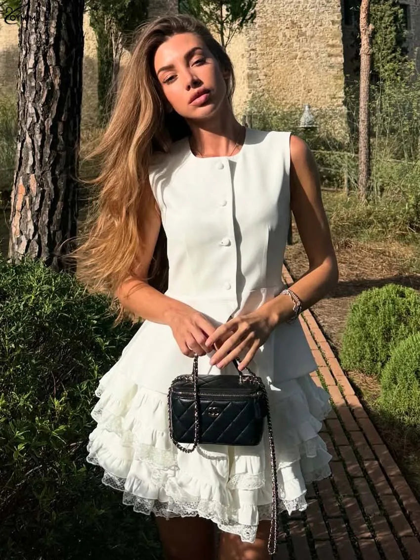 Off White Lace 2 Piece Sets