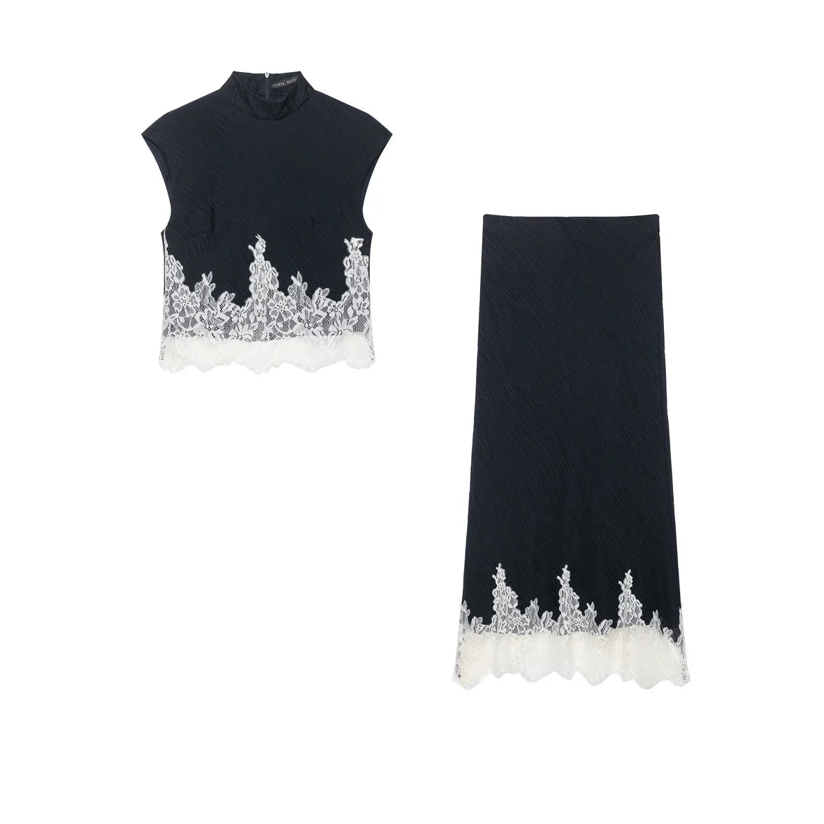 Zara Lace Set Navy Blue