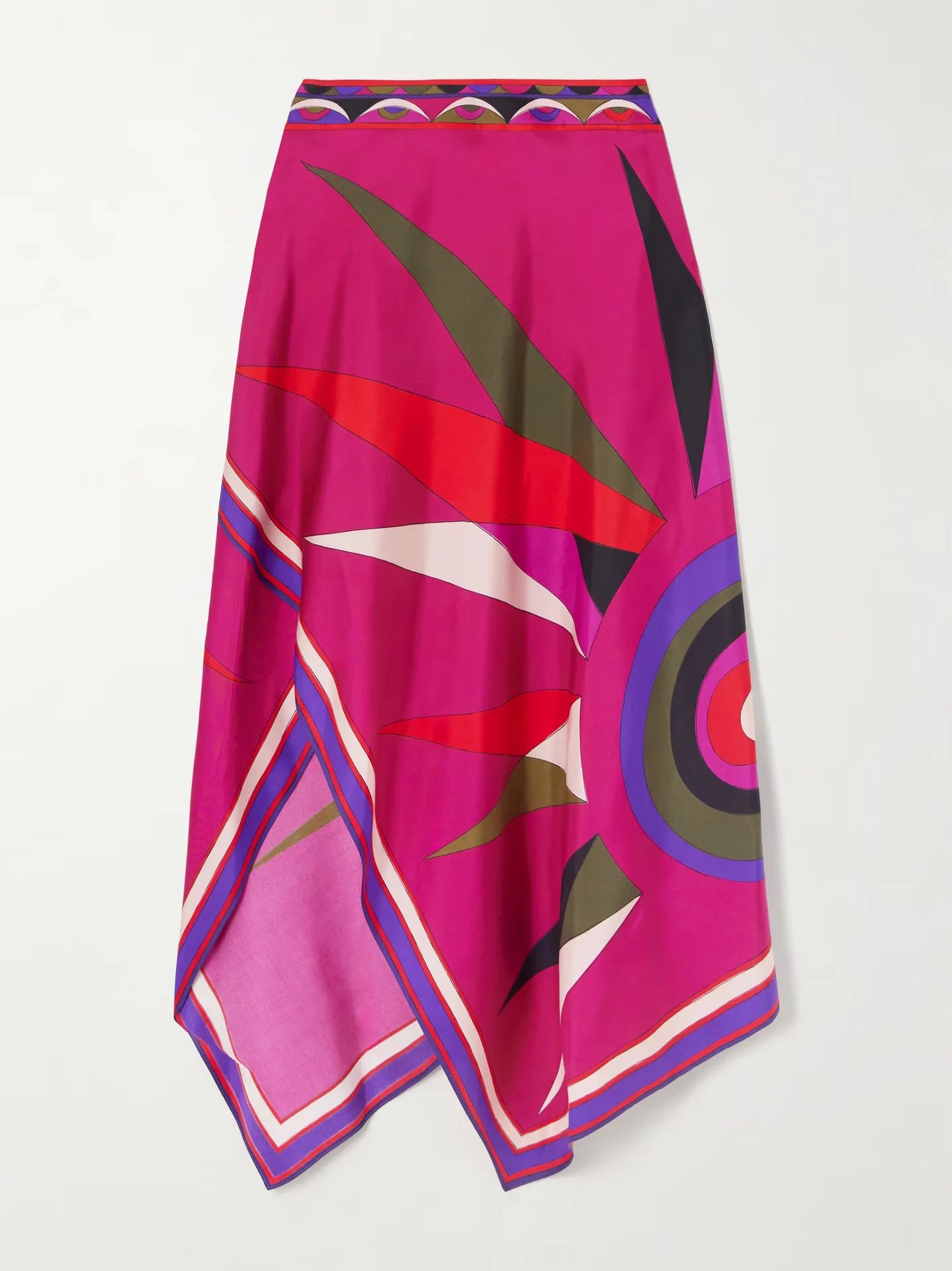 Women's Vintage Skirt Two-piece Set Summer New Printed Halter Suit Women Satin Irregular Skirt Two-piece Holiday Style Clothing