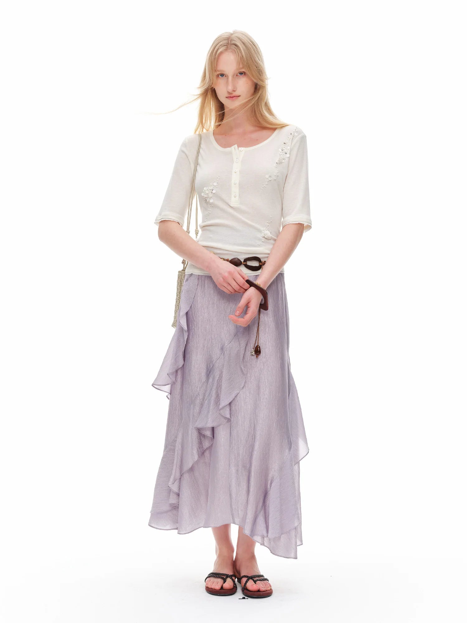 Delicate Purple Top & Skirt
