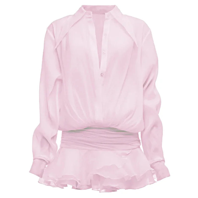 Chiffon Casual Mini Dress