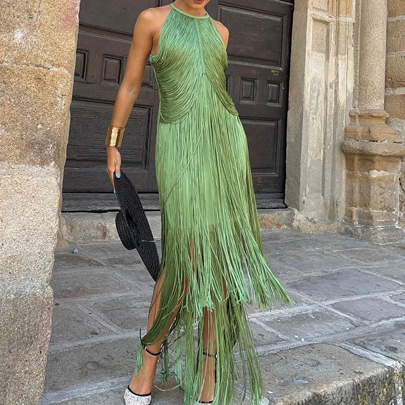 Celebrity TAssel dress