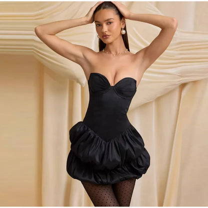 3D Flower Strapless Party skirt