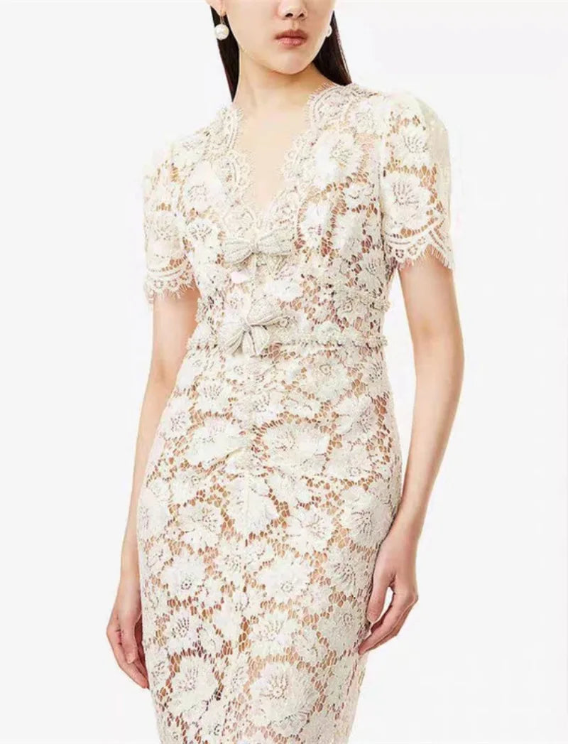 Handmade Heavy Embroidery Long Lace