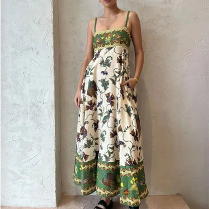 Graffiti multi Print summer Midi paradise