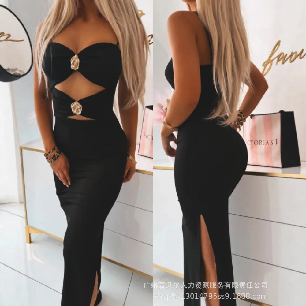 Black Backless Dress