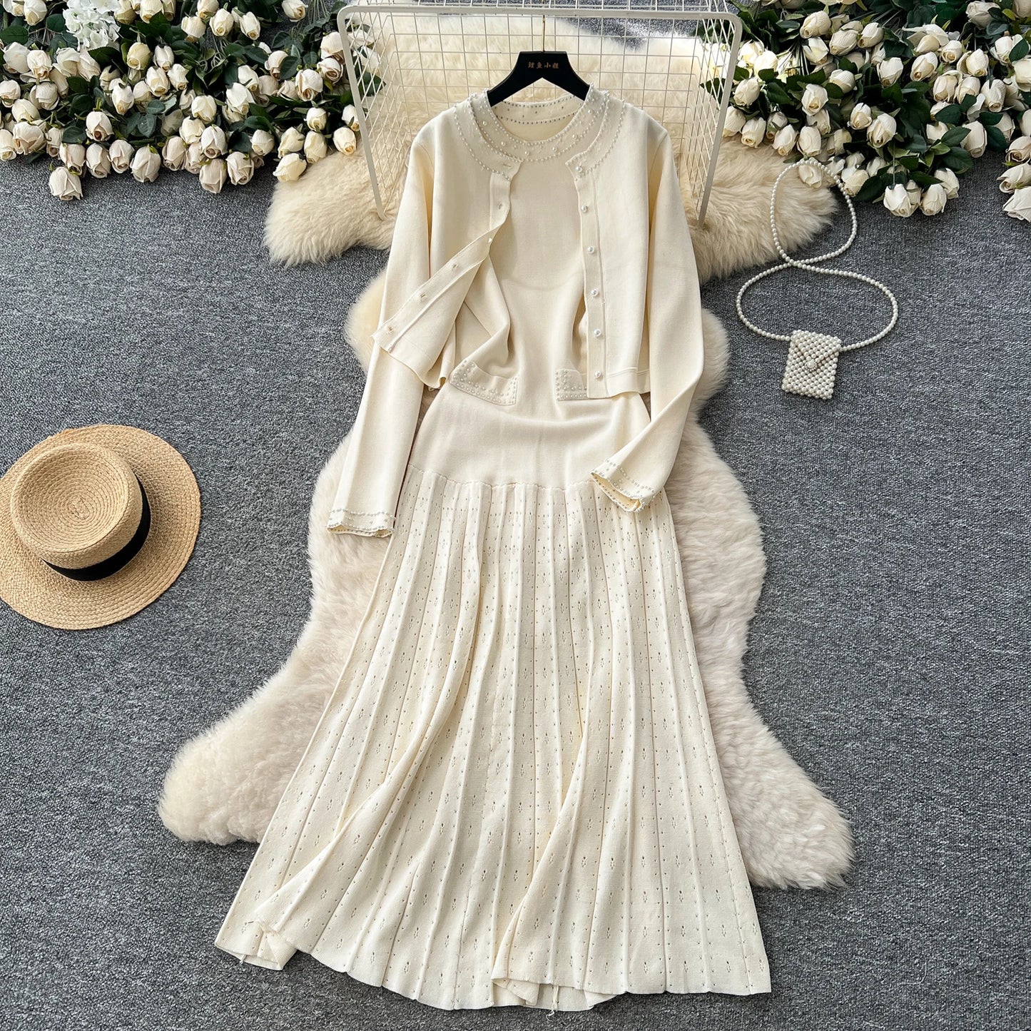 Vintage Knitted Two Piece Sets