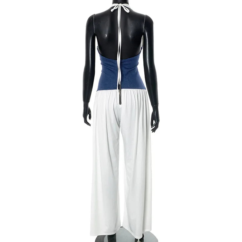 Halter neck Wide Leg Jumpsuit