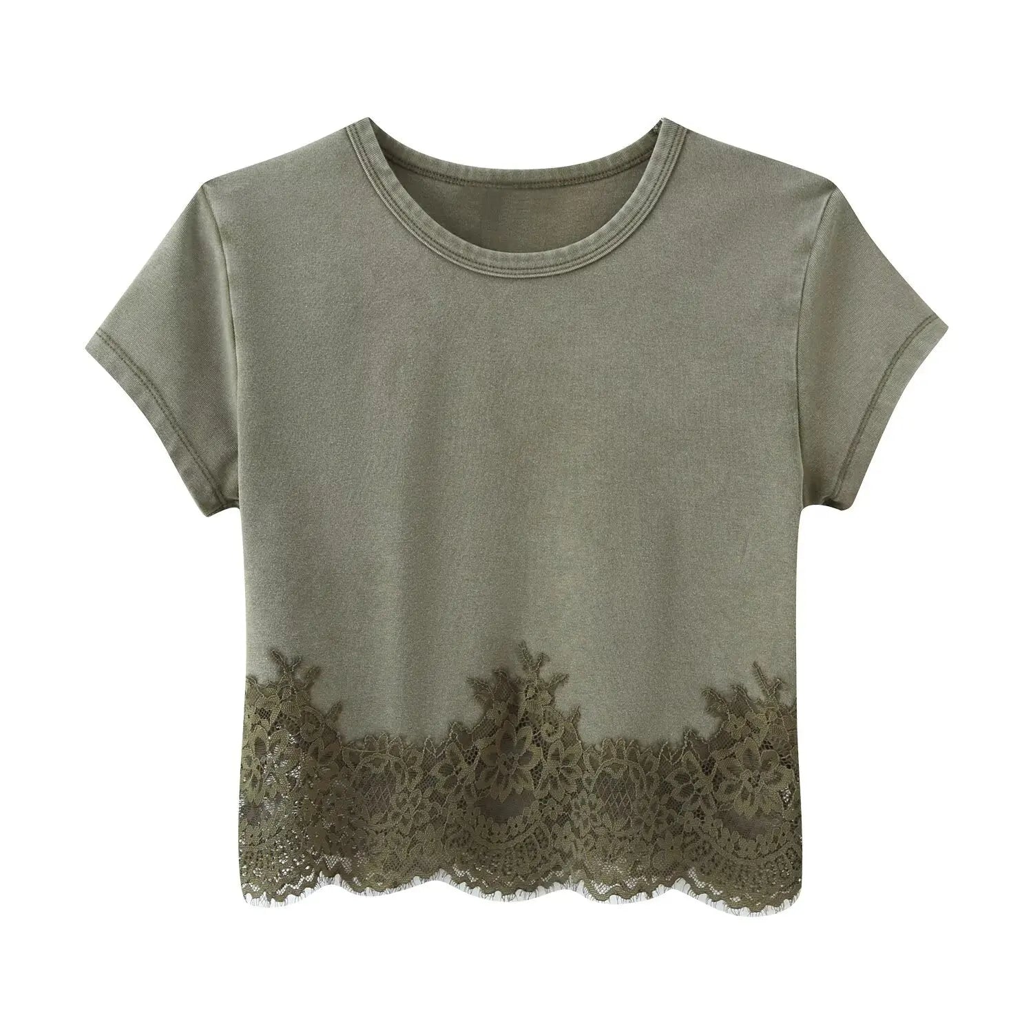 NLZGMSJ 2026 Summer Casual Chic Women Lace Suit O-Neck Short Sleeve Top Straight Loose Shorts Fashion Holiday Sets