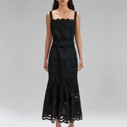 Square Neck Cotton Dress