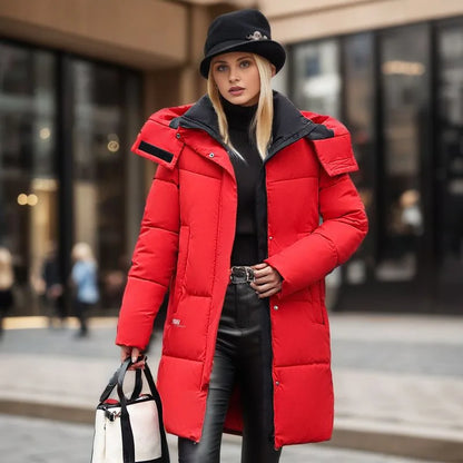 A Casual Warm Jacket Female Cute Women Down Cotton Coat