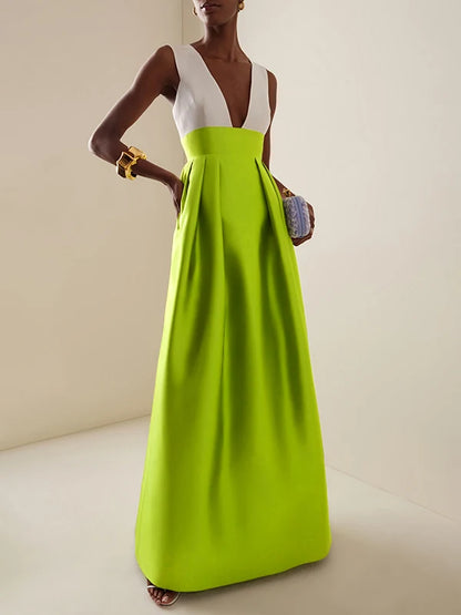 Celebrity-Inspired Elegant Evening Maxi Dress – Red Carpet Ready