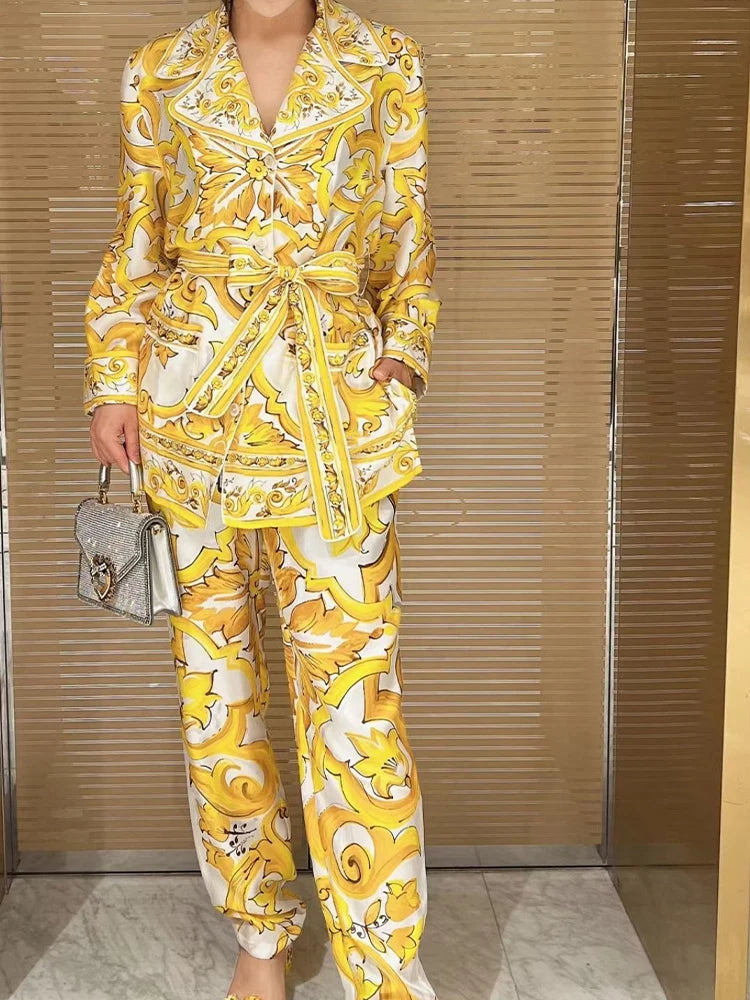 New spring and summer geometric printing lapel - Shellss