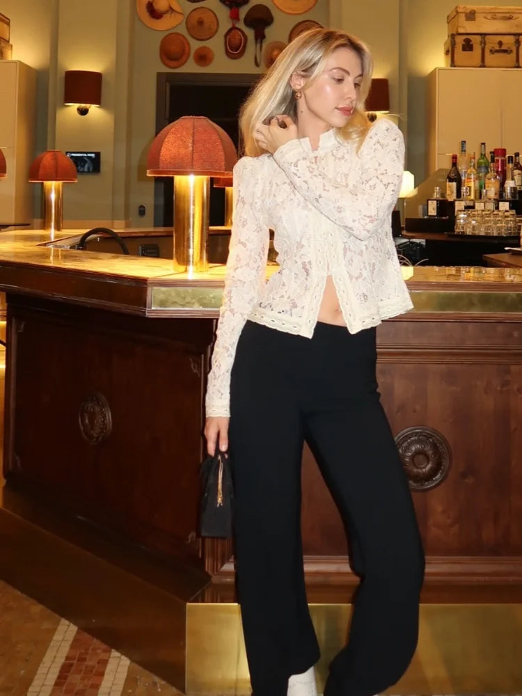 Retro Lace Top - Shellss