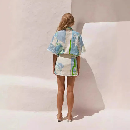 Greece Skorts shorts Set
