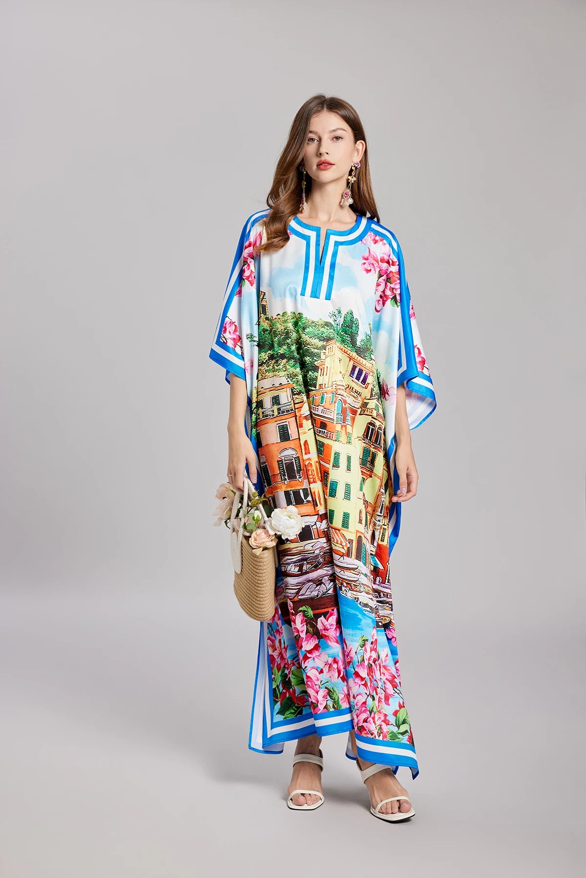 Vintage Slit Kaftan Dolce Dress