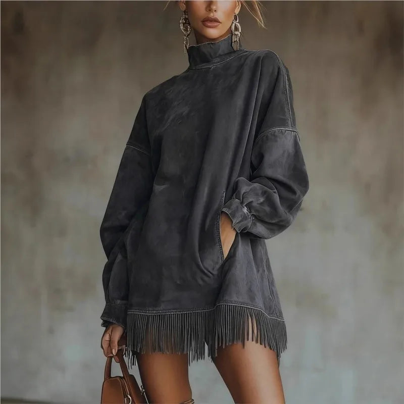 Retro Suede Tassel Zara vibes