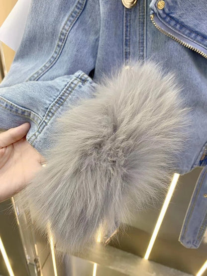 Winter Removable Faux Fur Collar Belt