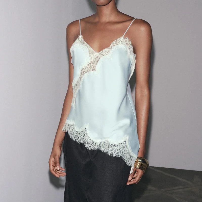 Lace Satin Cami Zara Vibes Top