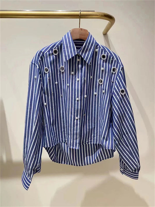 Striped Shirt Crop