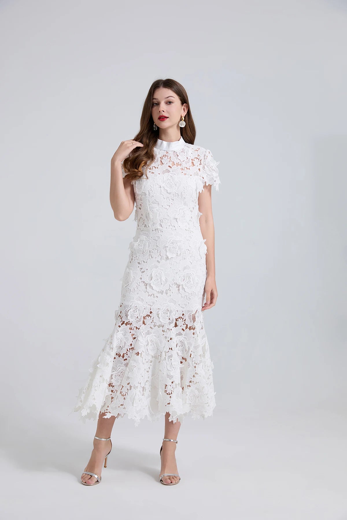 Self portrait Summer Lace Mermaid Dress