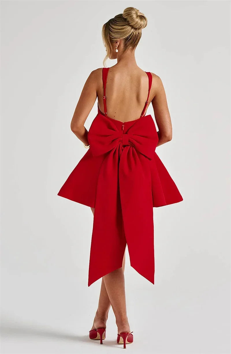 A Line Bow Corset Dress