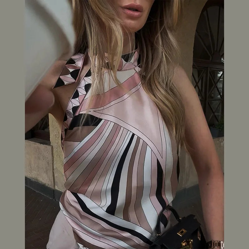 Pucci Halter Top Set - Shellss