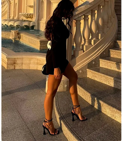 Elegant Bow Mini Dress