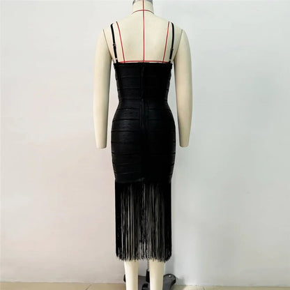 Bandage Tassel fringe Dress