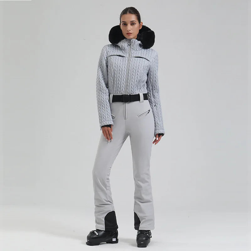 Winter New Warm Skiing Suites Women Fit Snow Jumpsuits