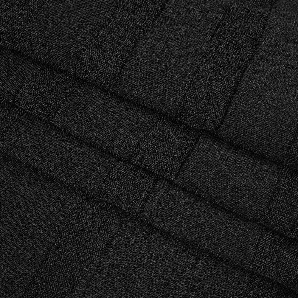 Semi Sheer Black Dress- Party Premium collection