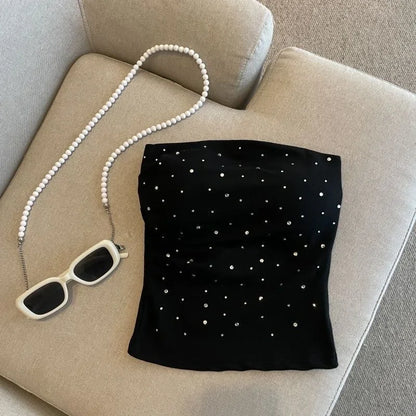 Party embellished Tube Tops