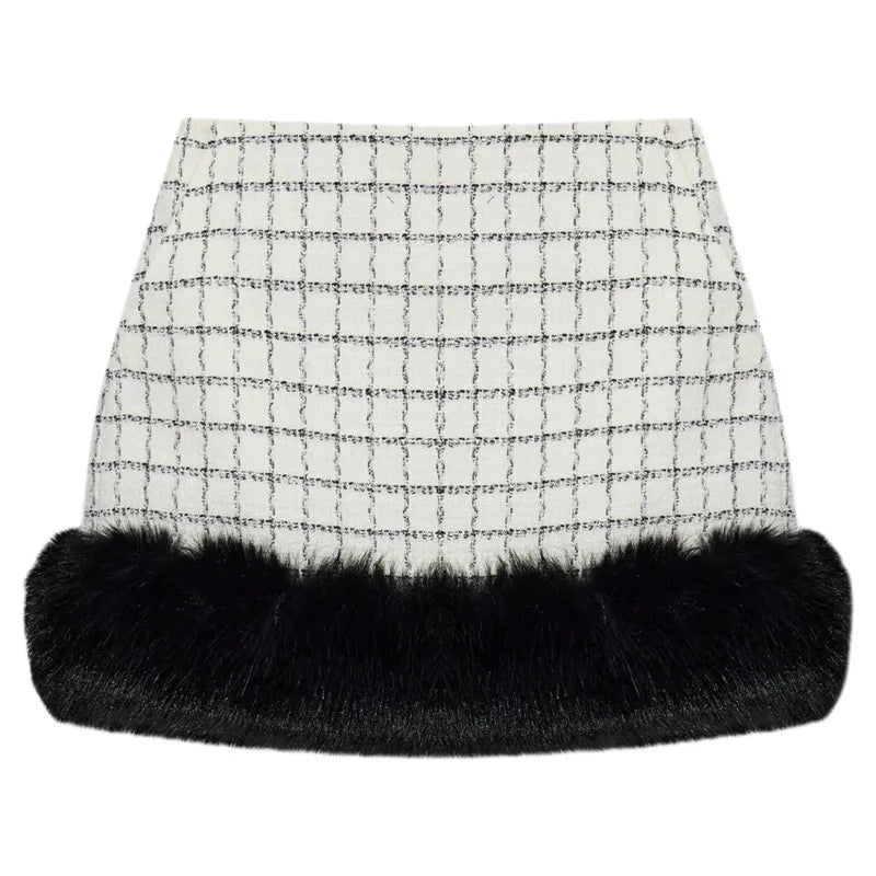 Self Portrait Skirt Set Tweed Clio