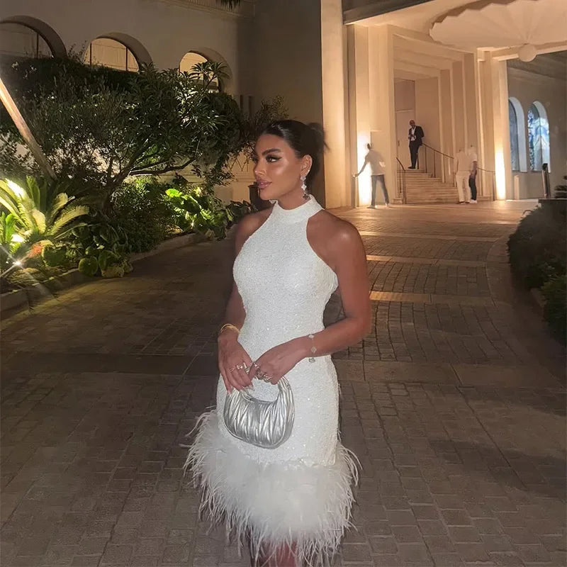 Feather party wear Dior Mini