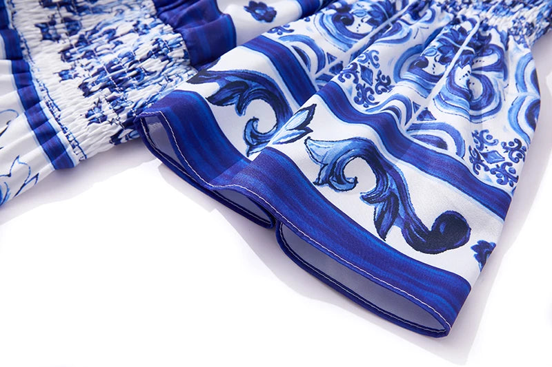 Porcelain Majolica Print MIdi