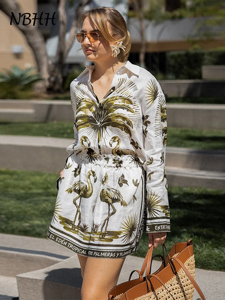 1 Palm shirt & shorts