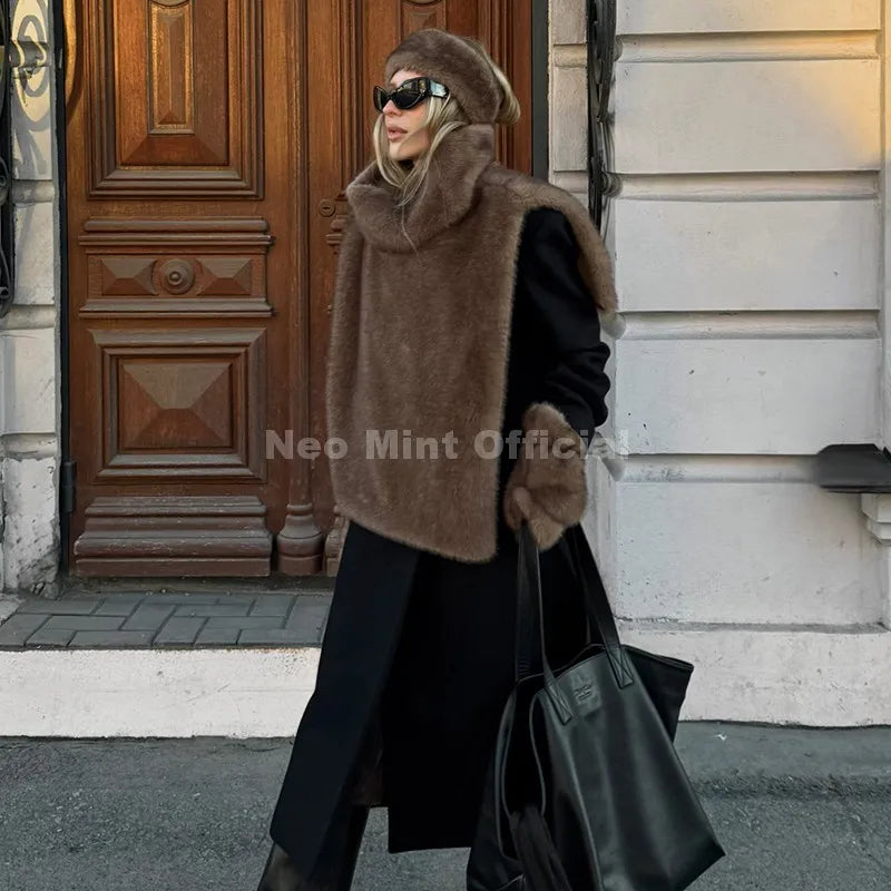 Stylish Fur Top Zara Vibes