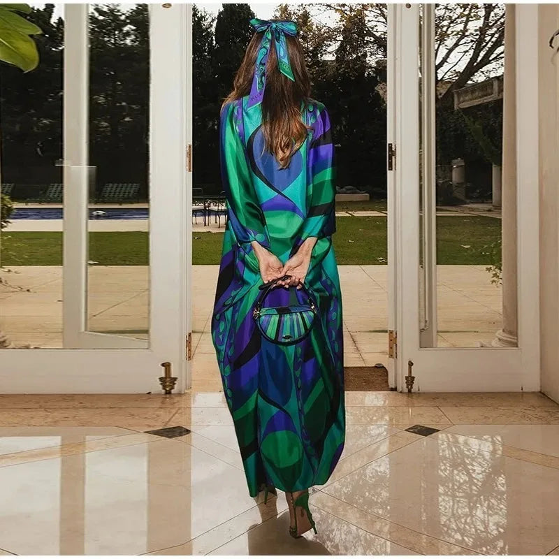 Celebrity Pucci print kaftan