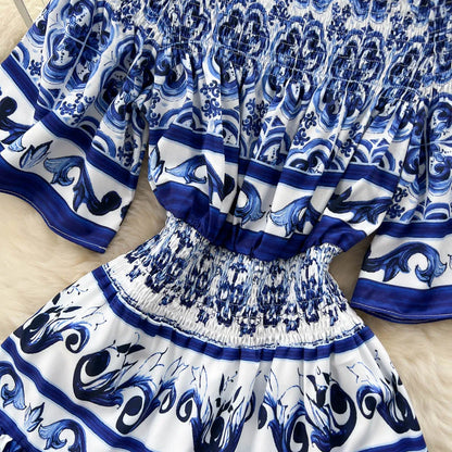 Porcelain Majolica Print MIdi