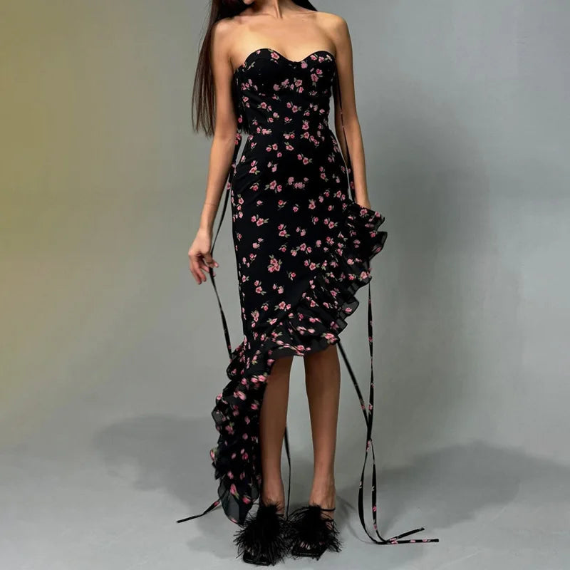 Summer Chiffon Asymmetrical