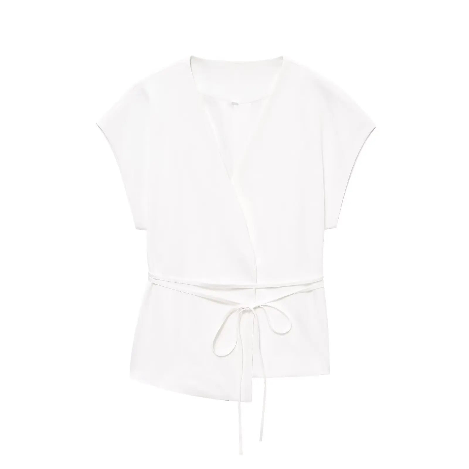 V-Neck Wrap Belted Pants Sets