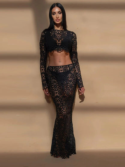Lace skirt set