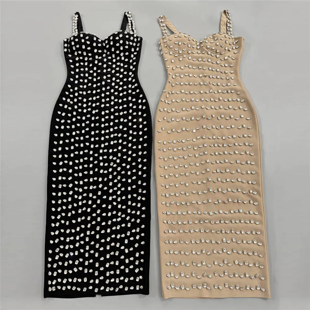 2025 Luxury Beading Bandages Dior Dress