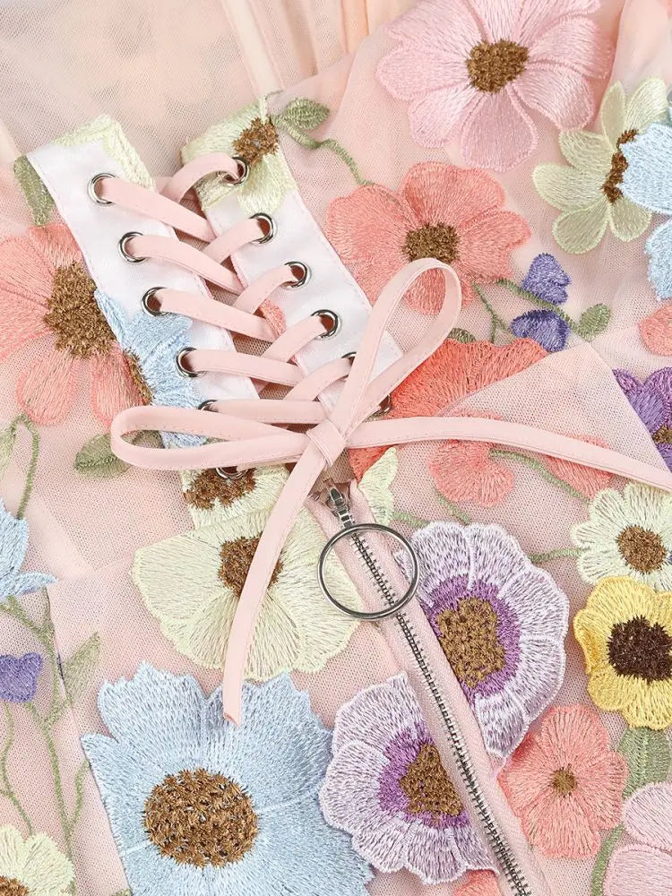 2025 Luxury Embroidered Flower Mini