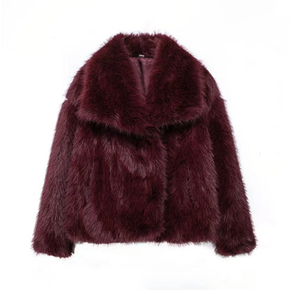 Vintage Cropped Faux Fur zara vibes