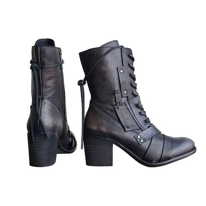 New Women German Outdoor Lace-up Ankle Boots