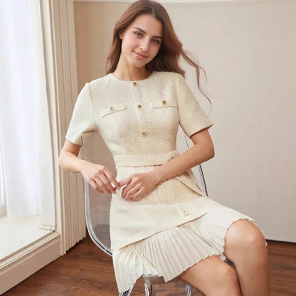 Off white Tweed Sandro Vibe- Boss Lady