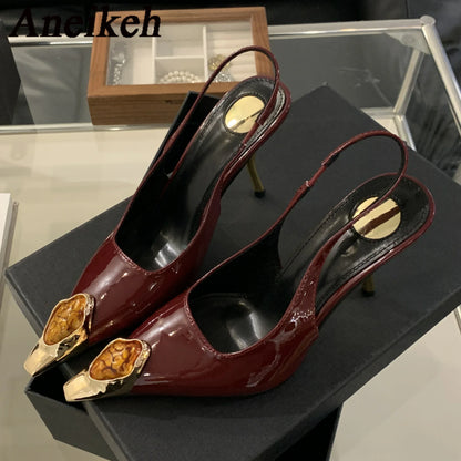 Ultra Luxurious Gemstone Pointed heels