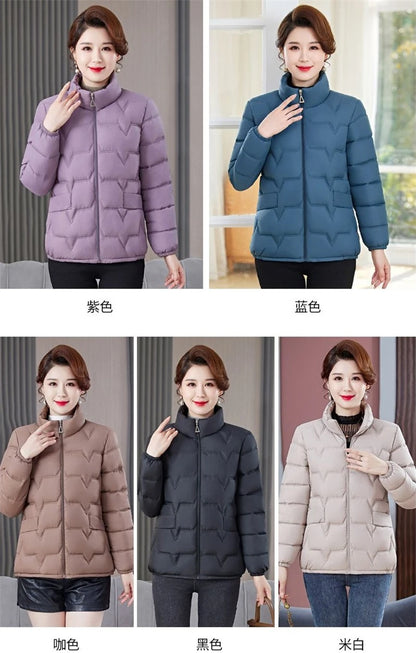 Women's Winter Parka 2025 New Casual Versatile Mom Down Cotton Jacket